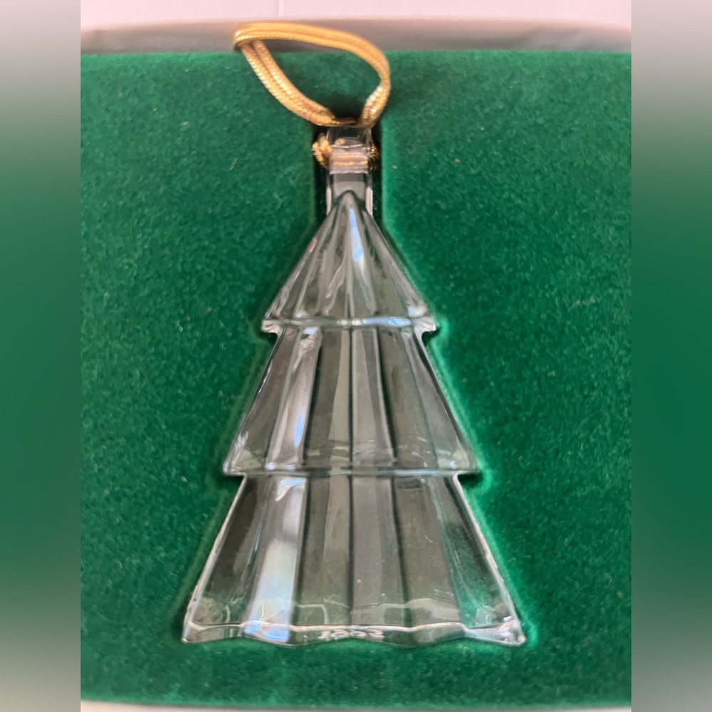 Vintage 1995 Orrefors Christmas Tree Ornament